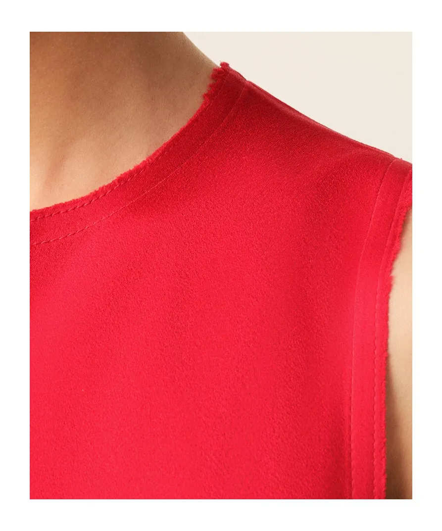 Ami Paris Crewneck Sleeveless Top