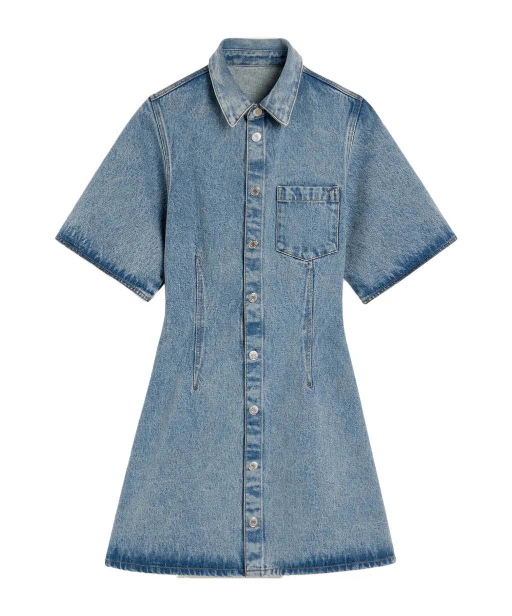 Ami Short Sleeve Shirt Dress