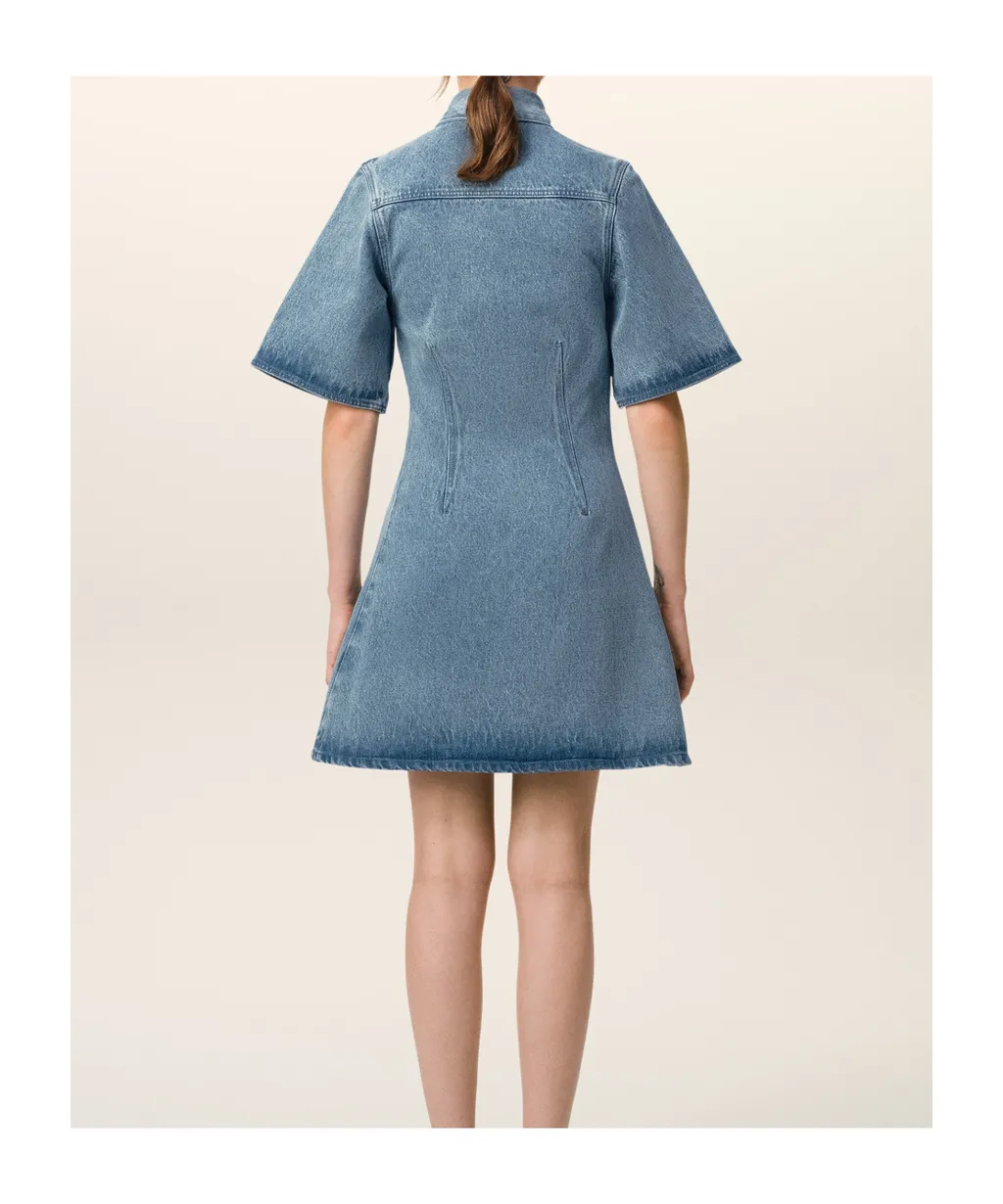 Ami Short Sleeve Shirt Dress
