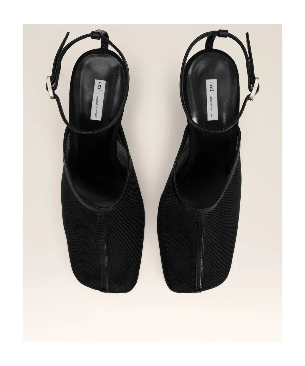 Square Toe Wedge Heel Shoes