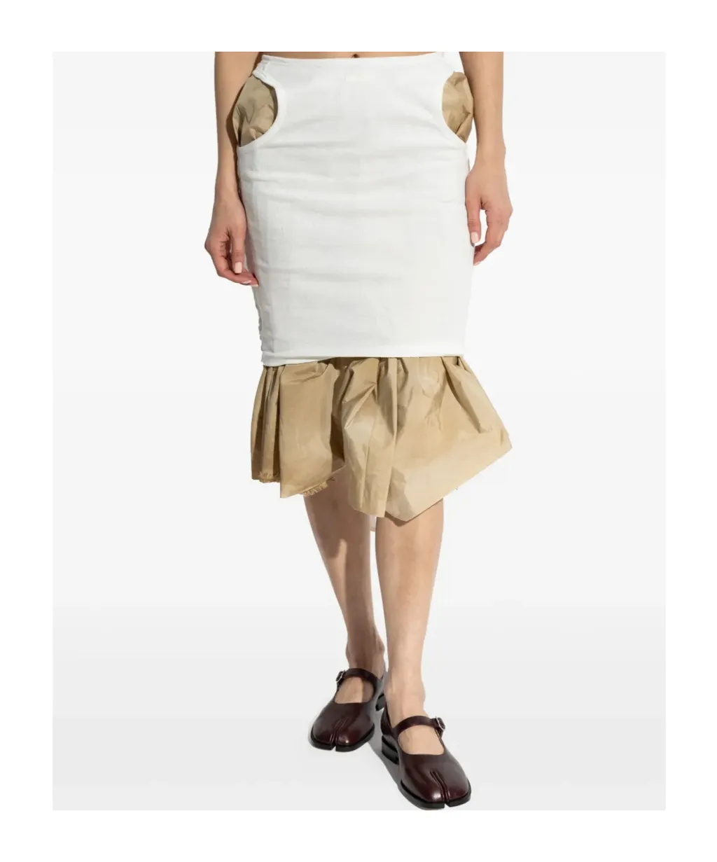 Layered Knee-Length Skirt
