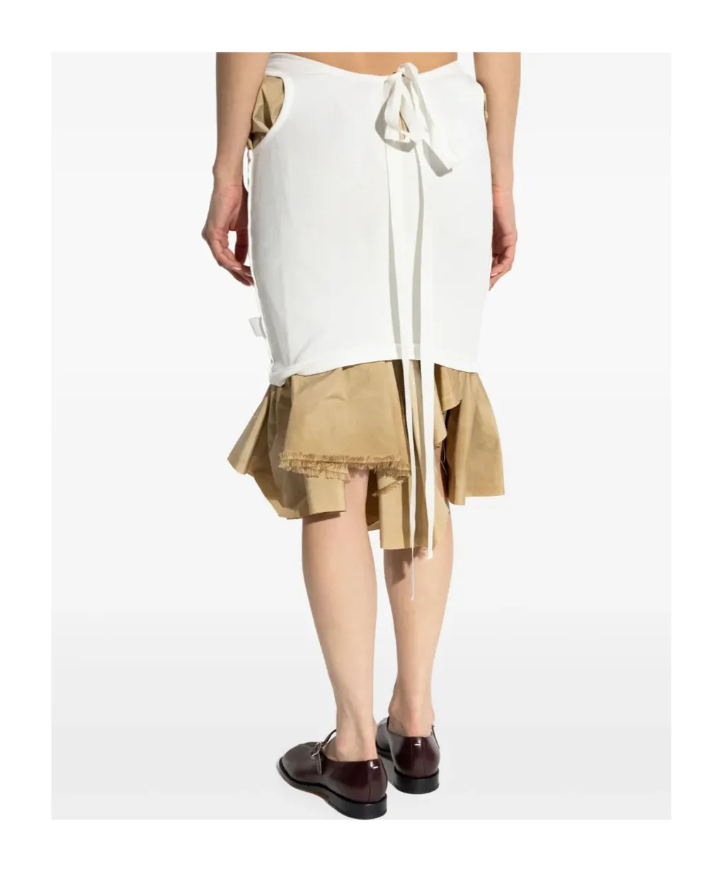 Layered Knee-Length Skirt