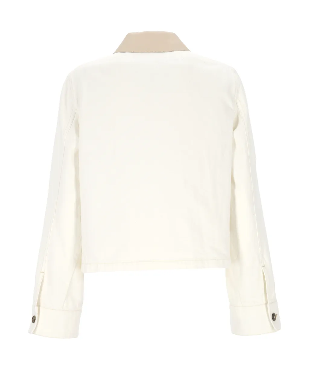 Yves Salomon Contrast-Collar Jacket