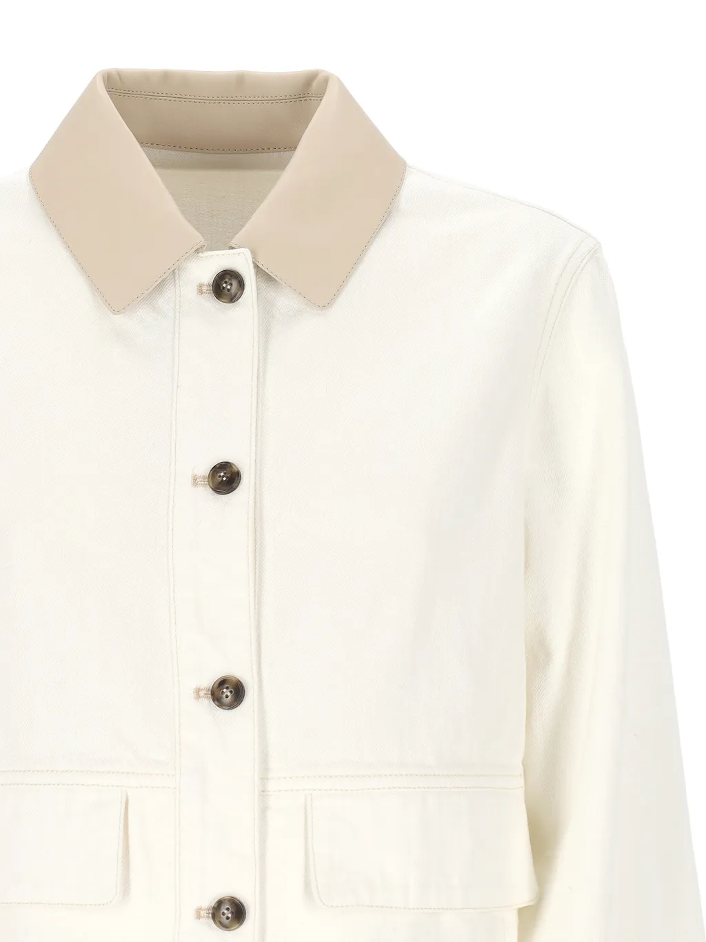 Yves Salomon Contrast-Collar Jacket
