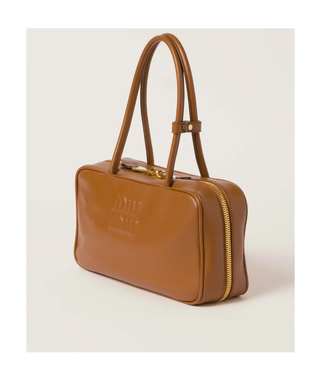 Beau Leather Top-Handle Bag