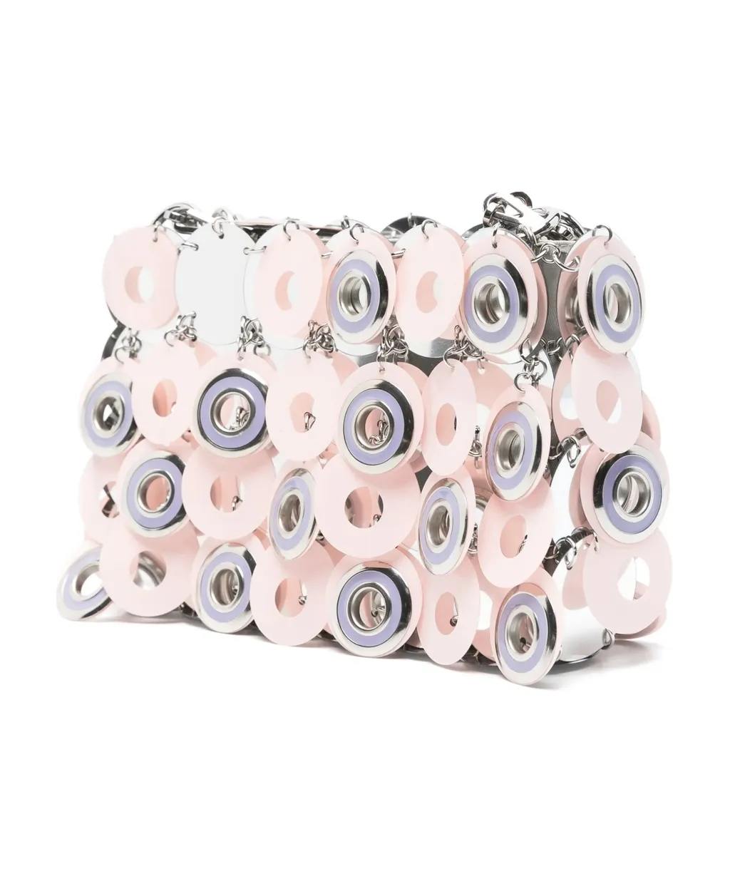 Paco Rabanne Sparkle Discs Chain-Linked Shoulder Bag