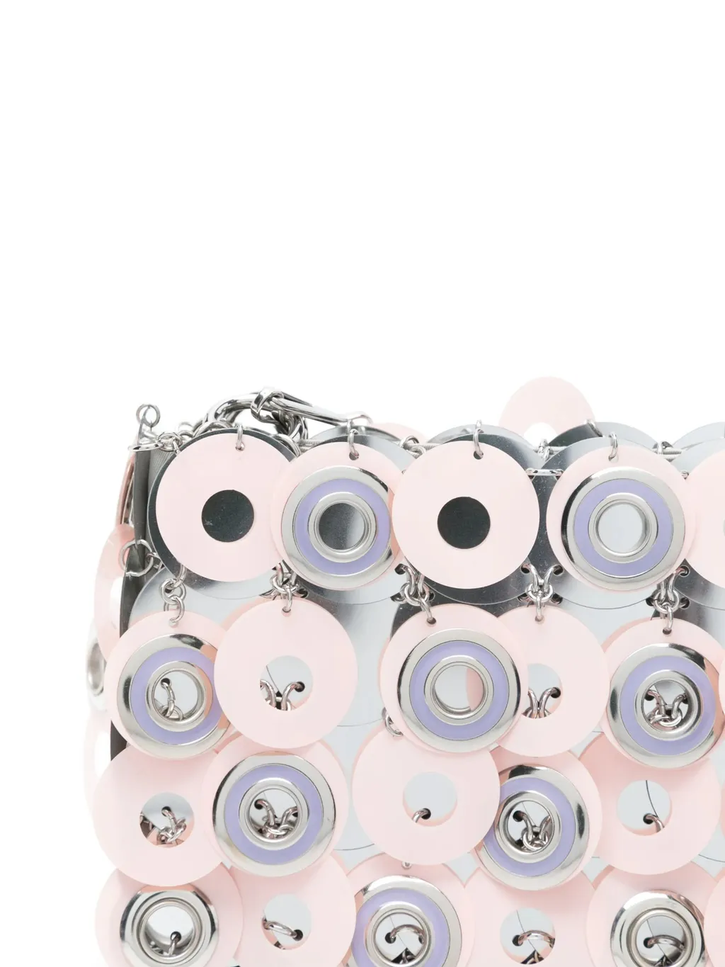 Paco Rabanne Sparkle Discs Chain-Linked Shoulder Bag