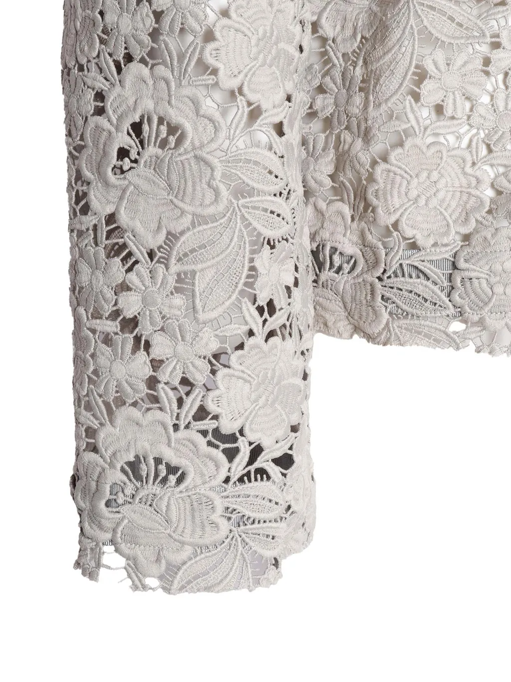 P.A.R.O.S.H. Lace Detailed Tie-Waist Jacket