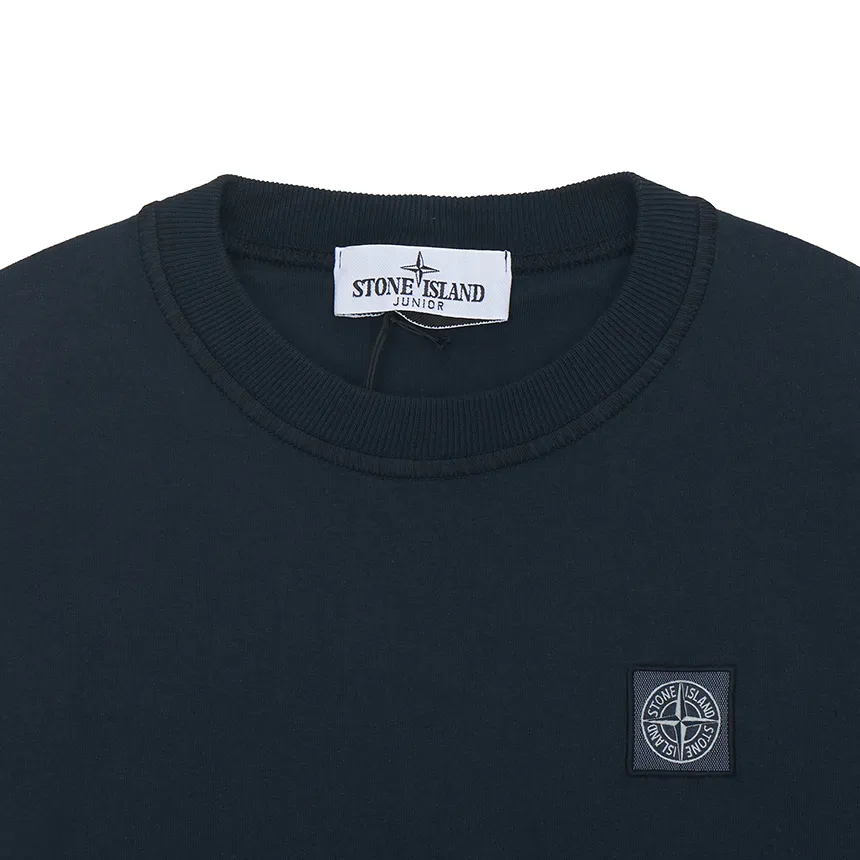 Stone Island Junior Logo Patch Crewneck T-Shirt