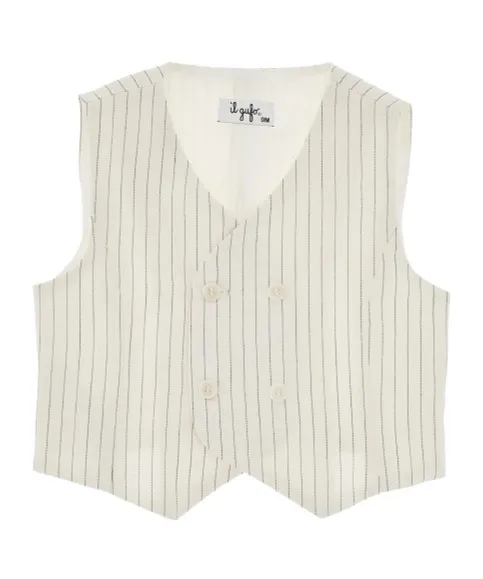 Il Gufo Double-Breasted Striped Vest