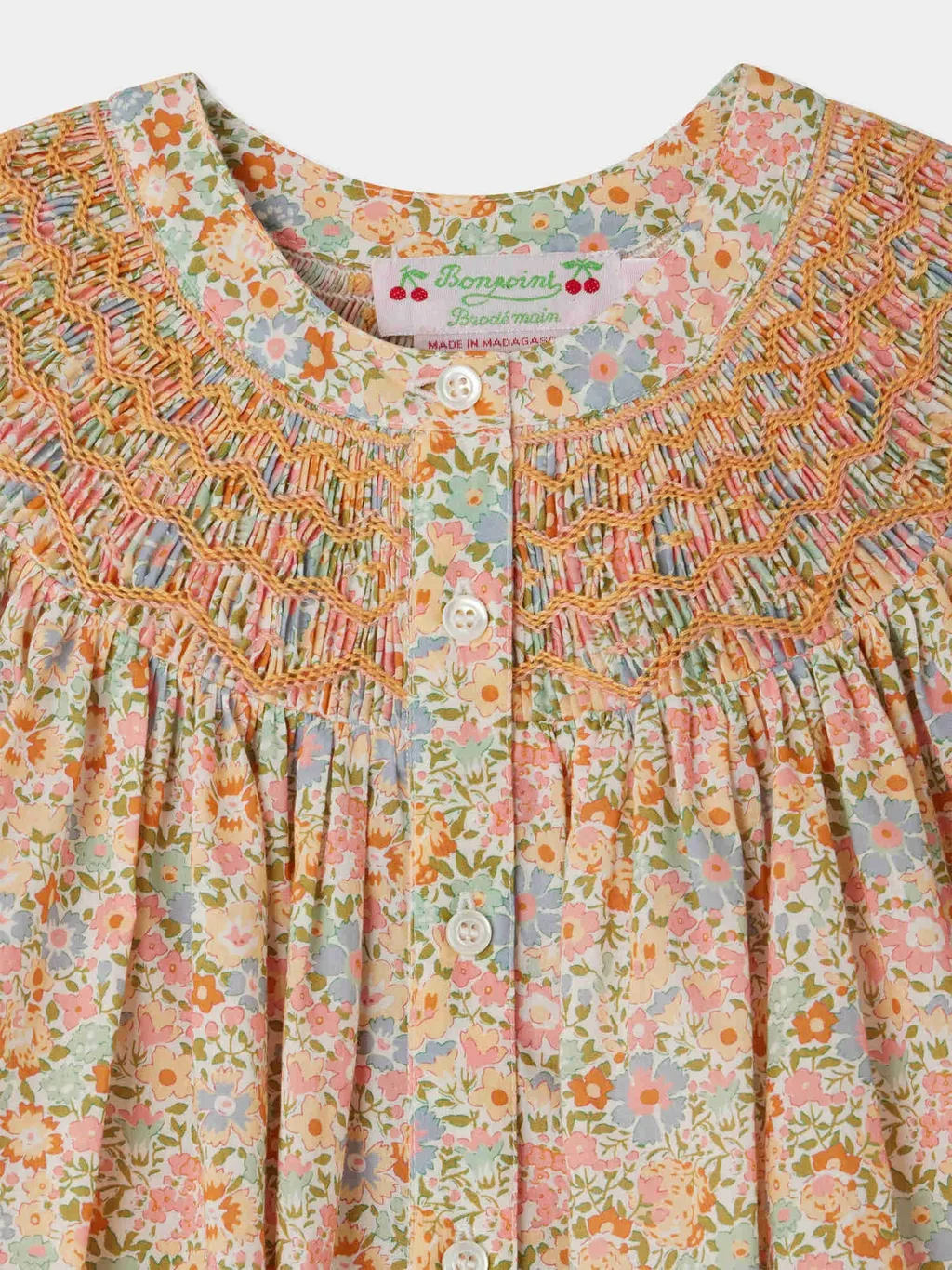 Bonpoint Elouane Smocked Blouse
