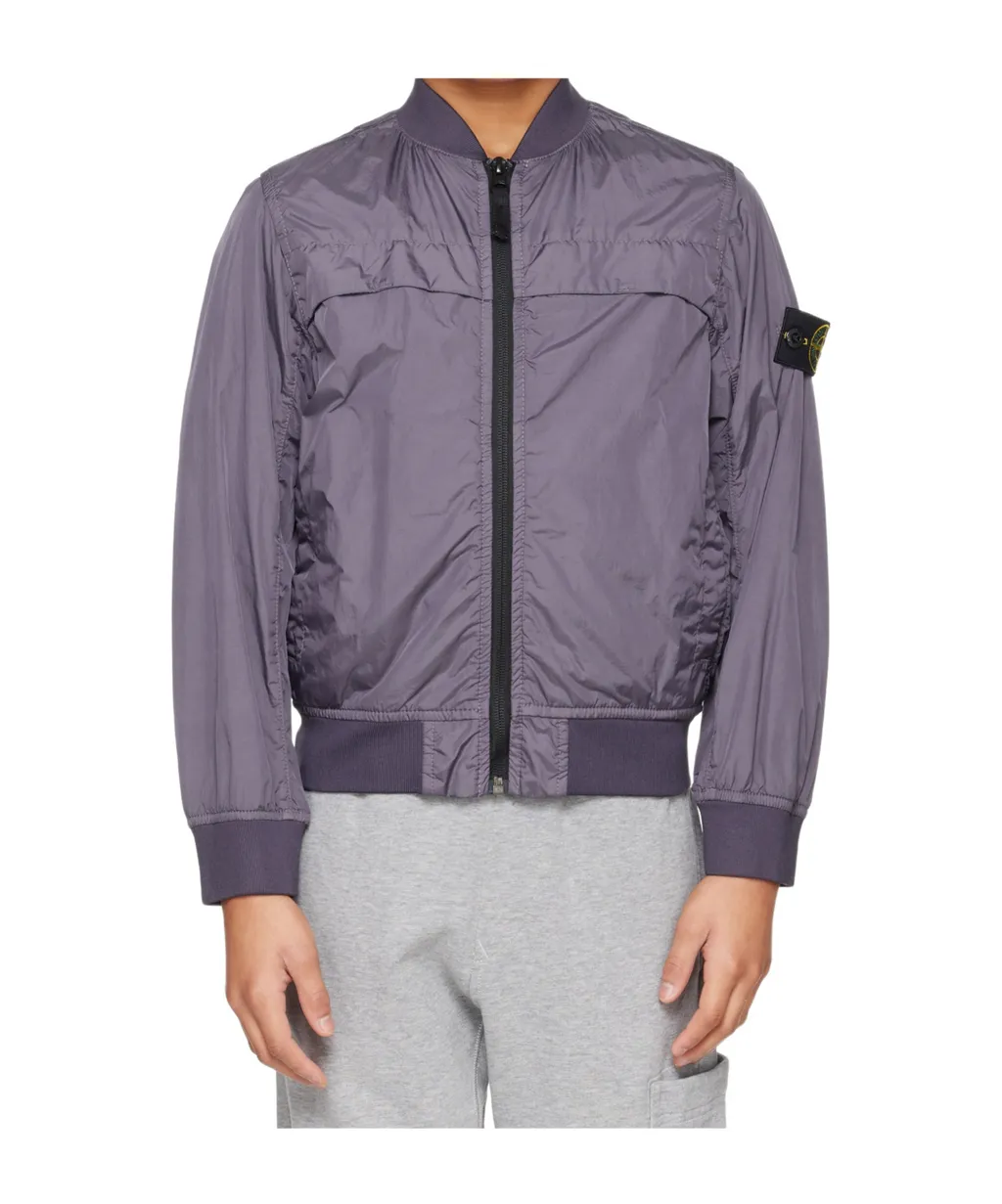 Crinkle Reps Panelled Zip-Up Jacket