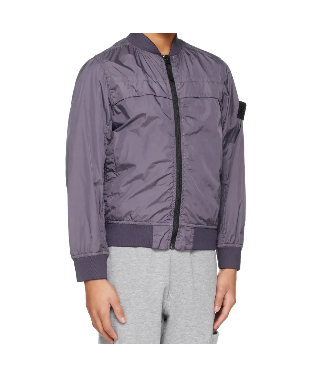 Crinkle Reps Panelled Zip-Up Jacket