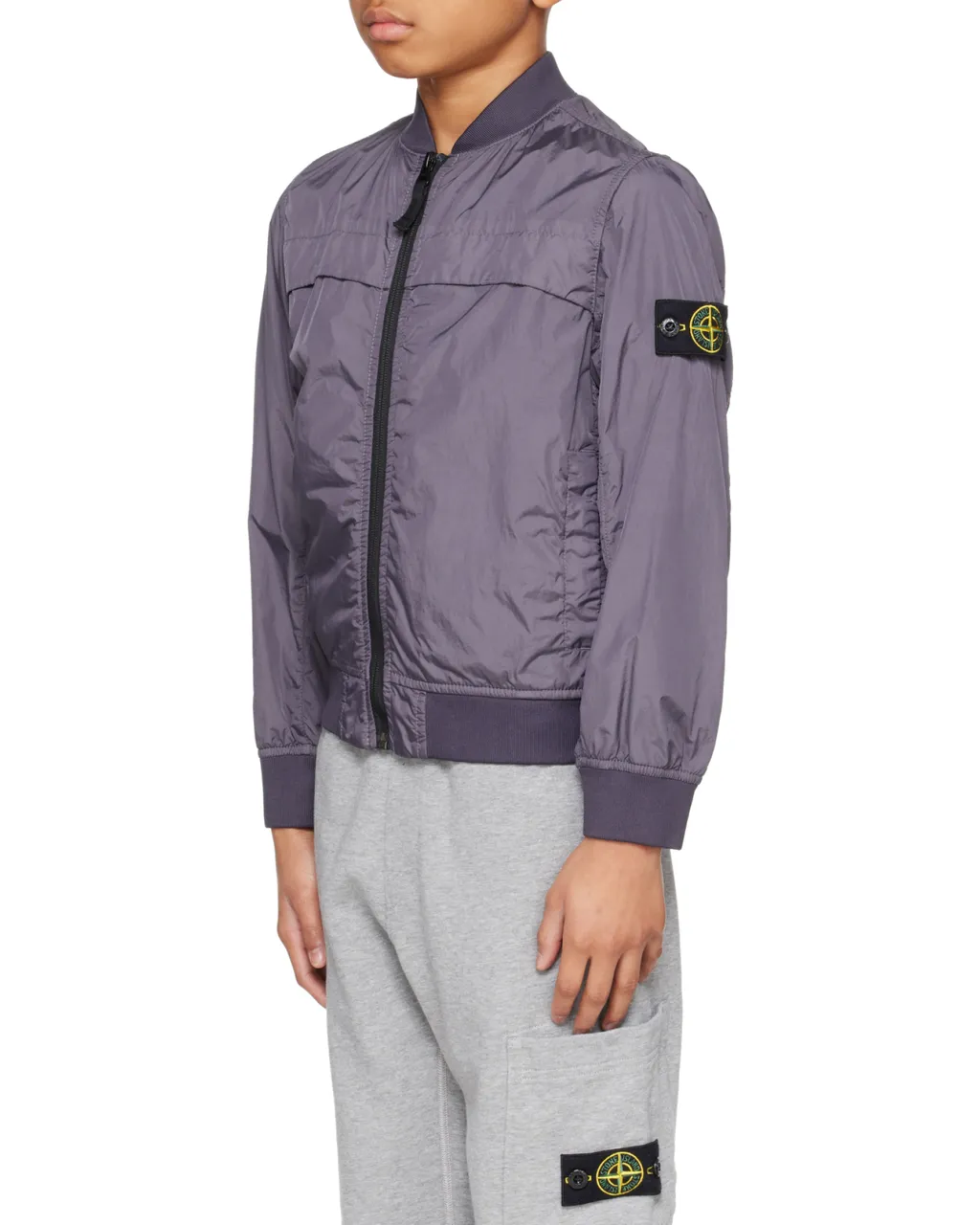 Crinkle Reps Panelled Zip-Up Jacket
