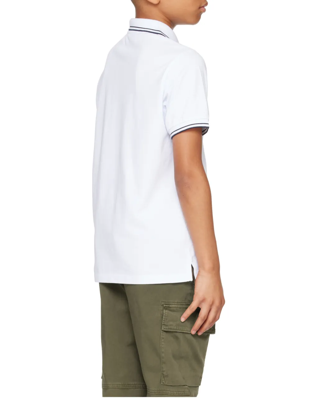 Stone Island Junior Compass-Badge Short Sleeved Polo Shirt