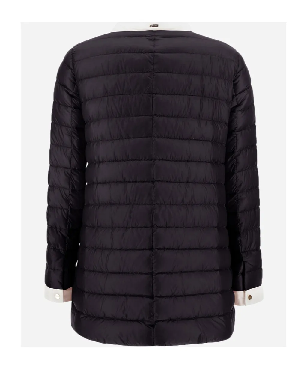 Quilted Snap-Button Down Jacket