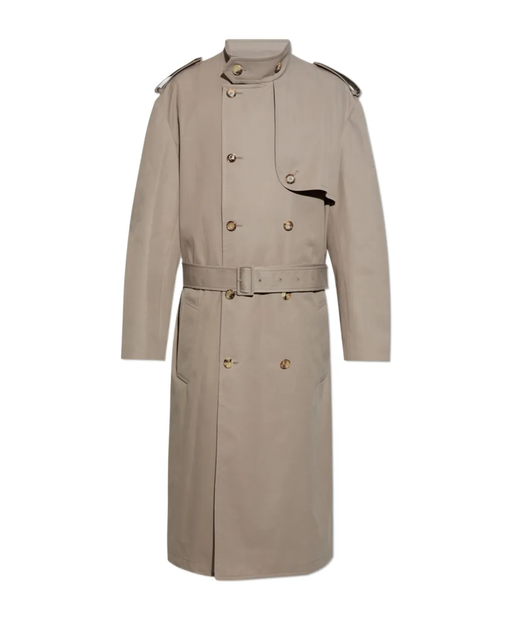 Moschino Double-Breasted Loose-Fit Coat