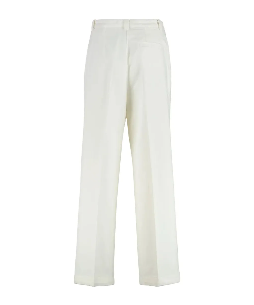 A.P.C. Wide Leg Pleated Trousers