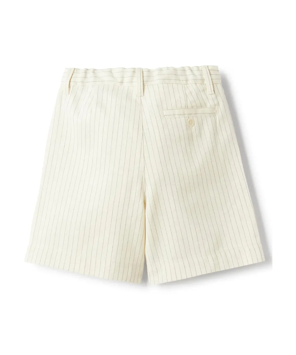 Il Gufo Striped Pleated Shorts