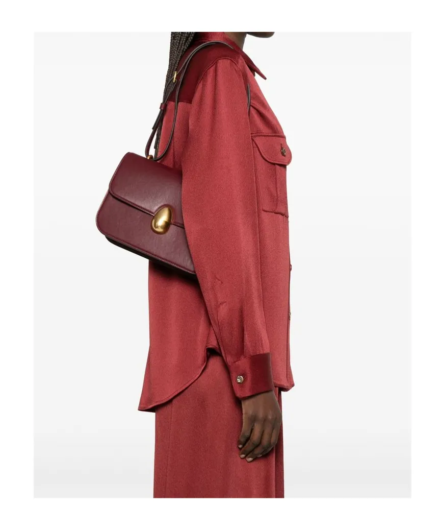 Magnetic Snap Shoulder Bag