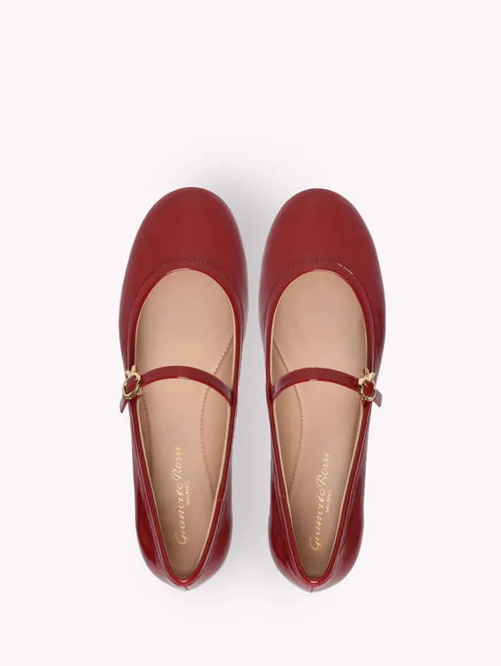 Gianvito Rossi Carla Buckle-Strap Ballerina Shoes