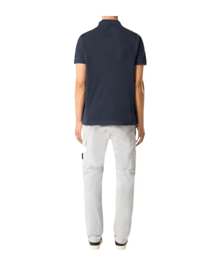 Stone Island Compass-Patch Buttoned Polo Shirt