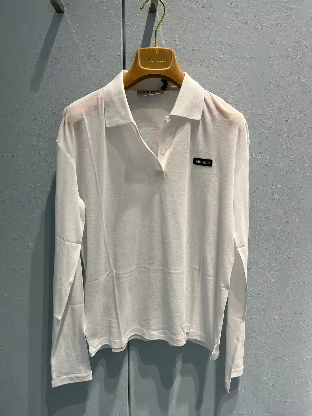 Ribbed Jersey Polo Shirt