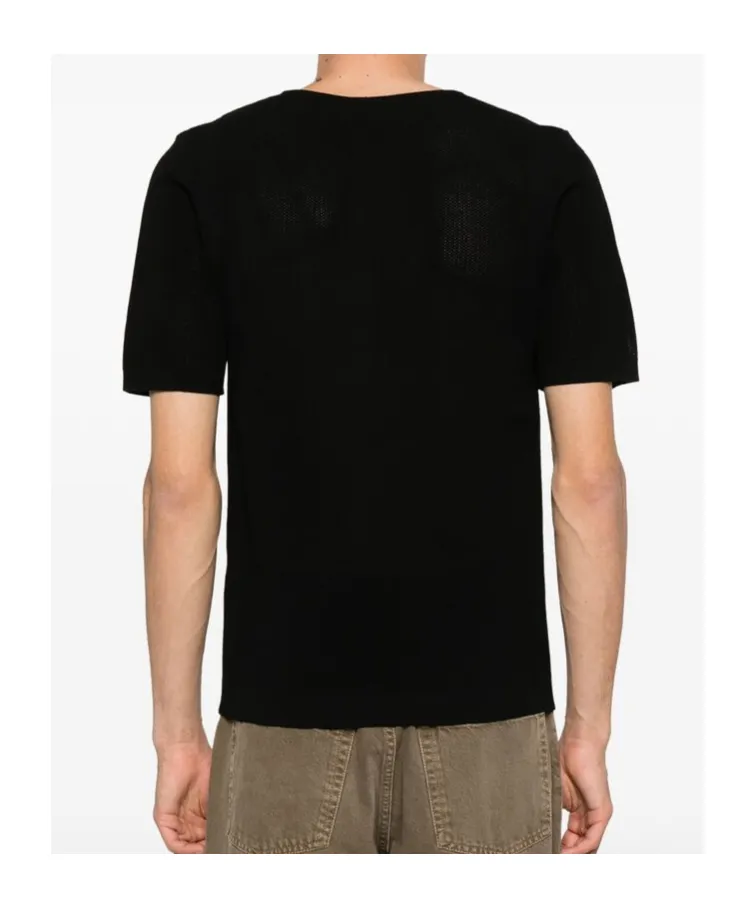 Short-Sleeved Round-Neck Sweater