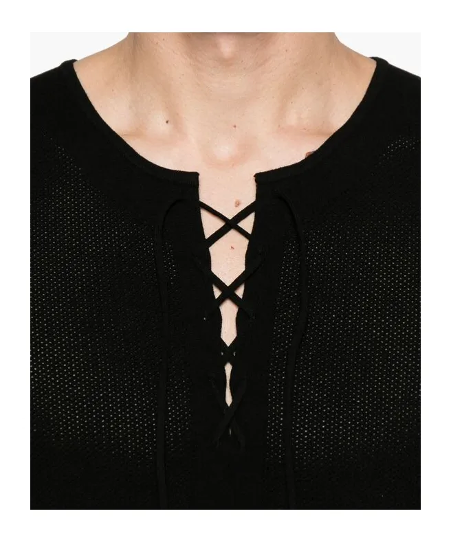 Short-Sleeved Round-Neck Sweater