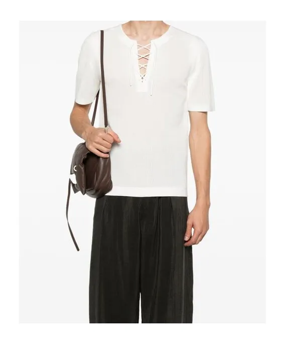 Short-Sleeved Round-Neck Sweater