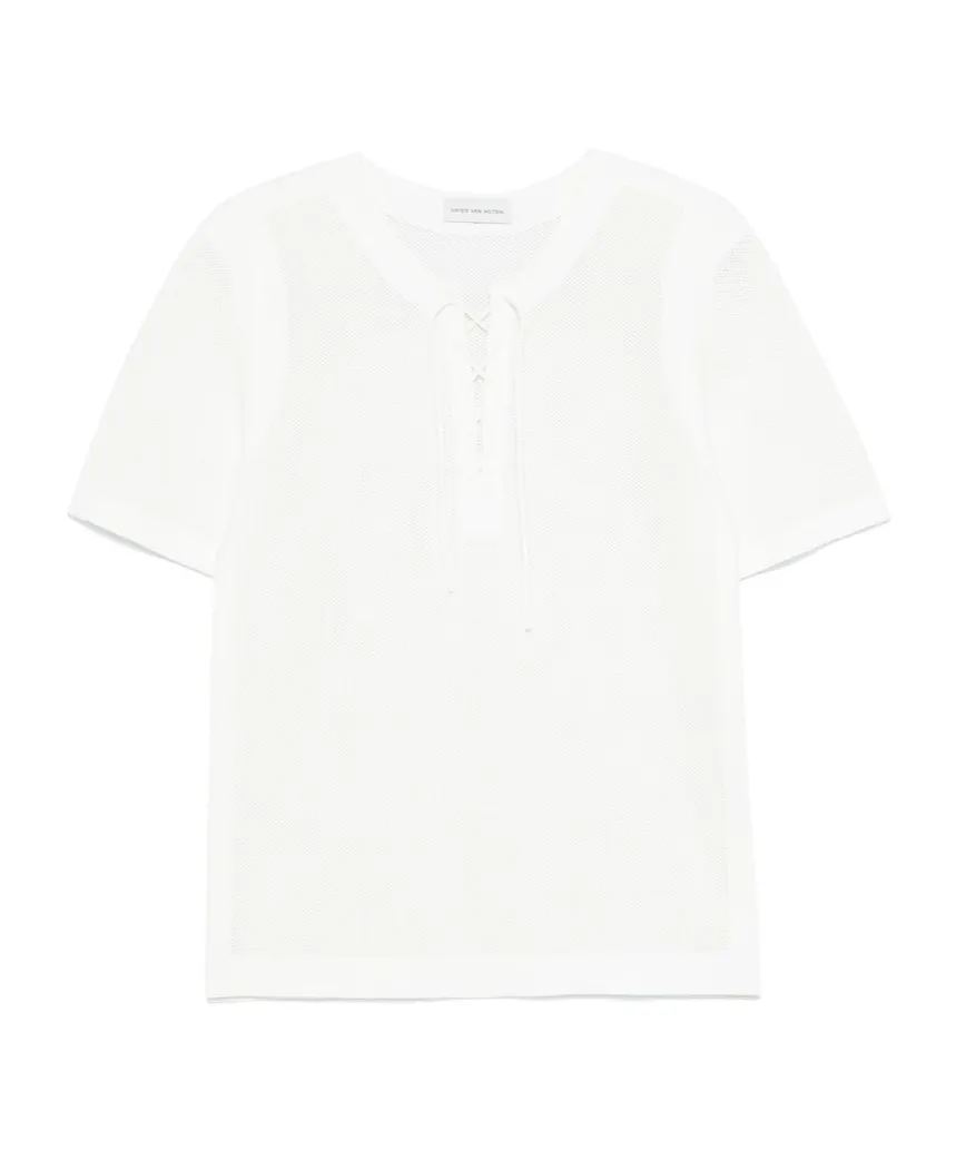 Short-Sleeved Round-Neck Sweater