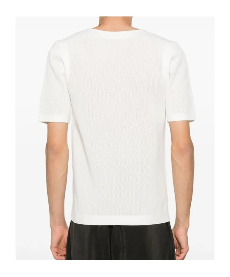 Short-Sleeved Round-Neck Sweater