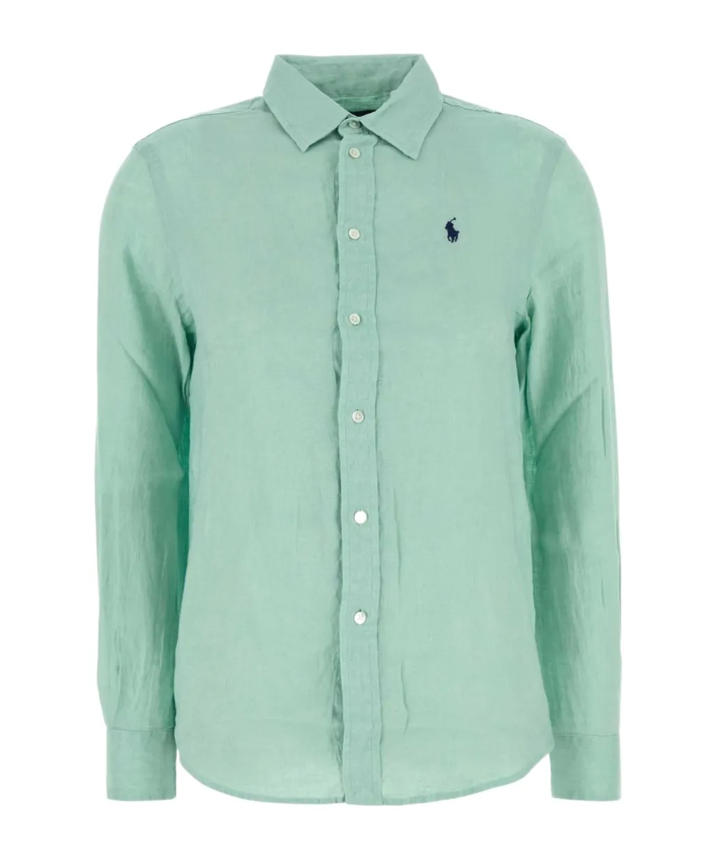Polo Ralph Lauren Logo Embroidered Curved Hem Polo Shirt