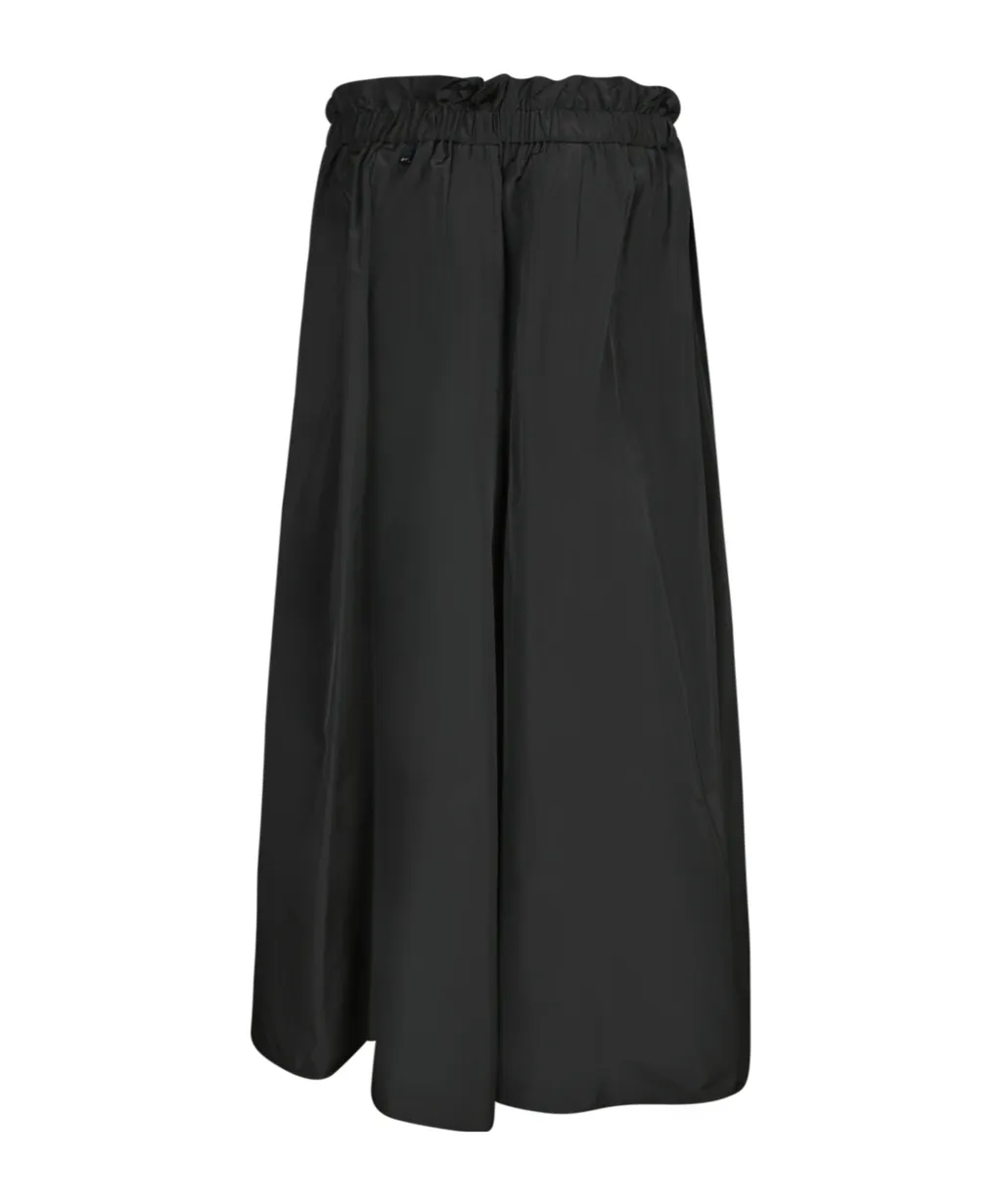 Herno A-Line Elastic Waist Midi Skirt