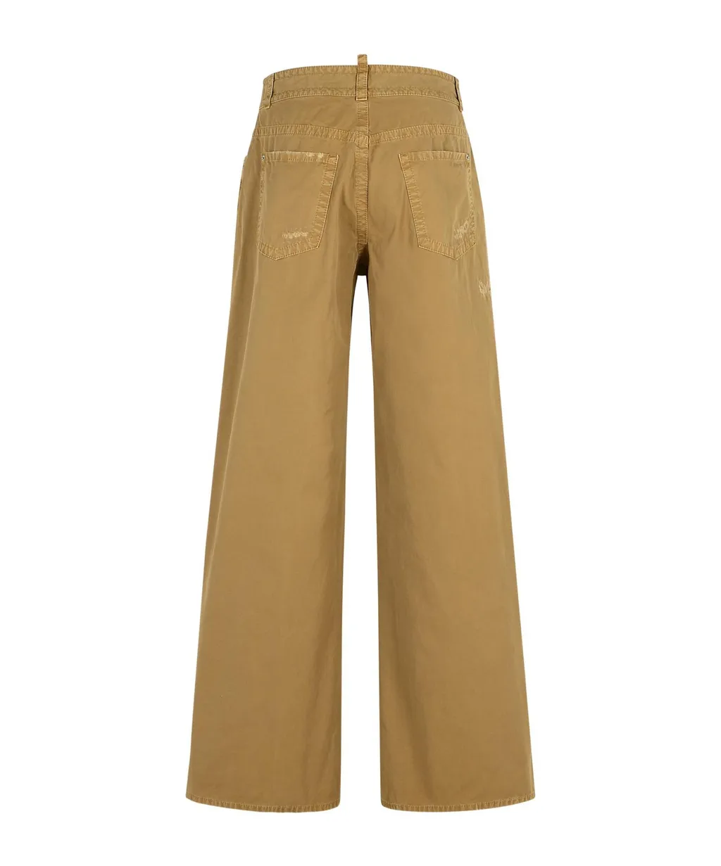 Dsquared2 Distressed Straight-Leg Trousers
