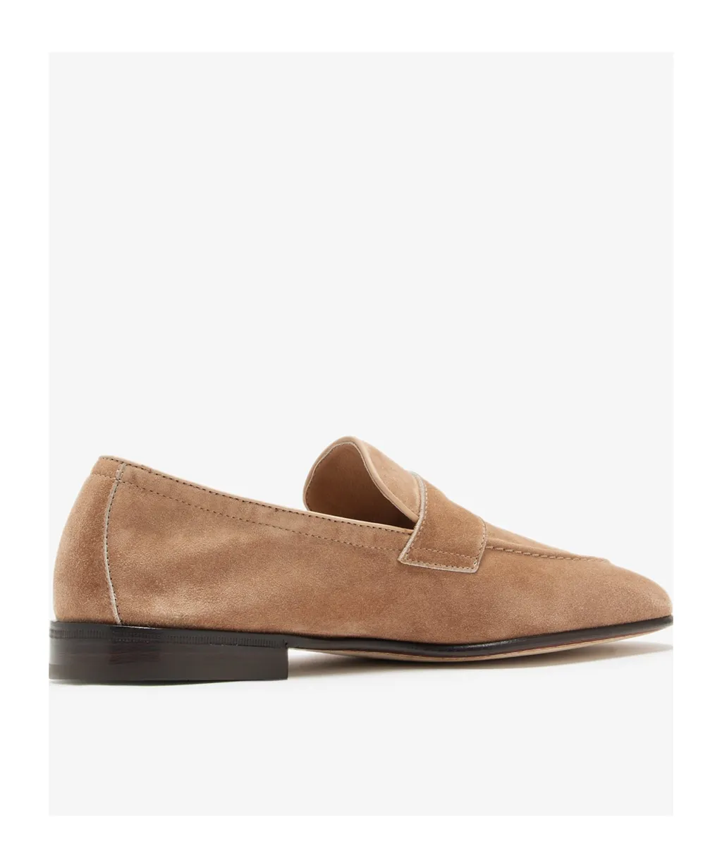 Brunello Cucinelli Almond Toe Slip-On Loafers
