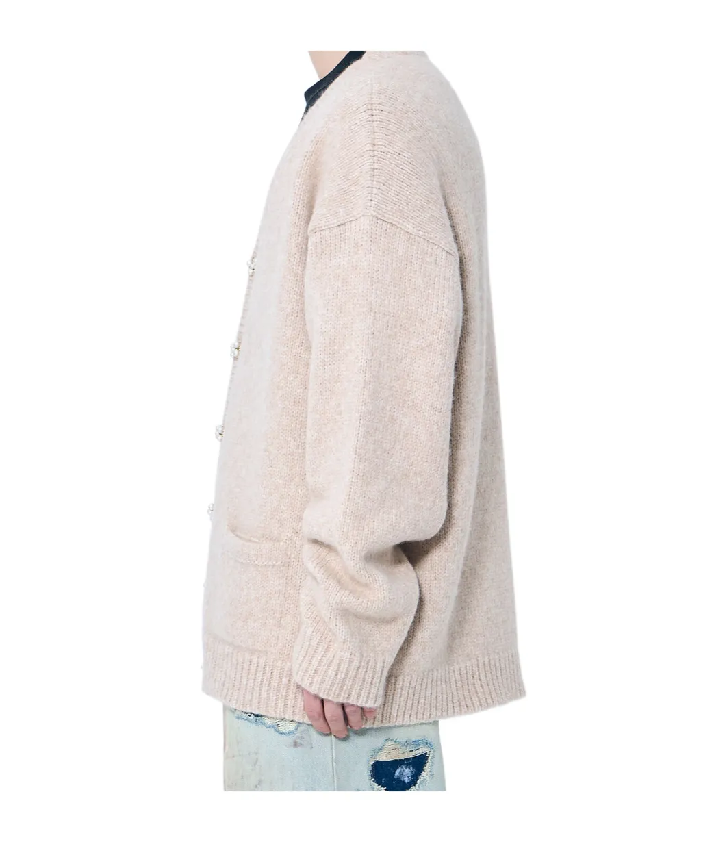 Vetements Pearl Button Knit Cardigan