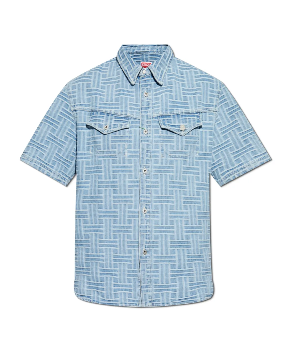 Kenzo Short Sleeved Denim Shirt