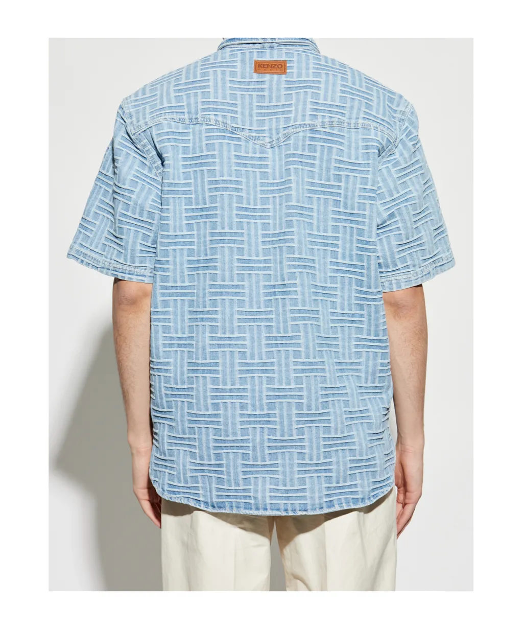 Kenzo Short Sleeved Denim Shirt