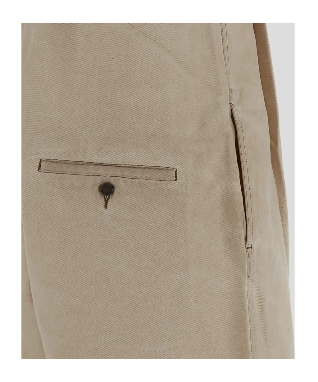 Pleated Overalls