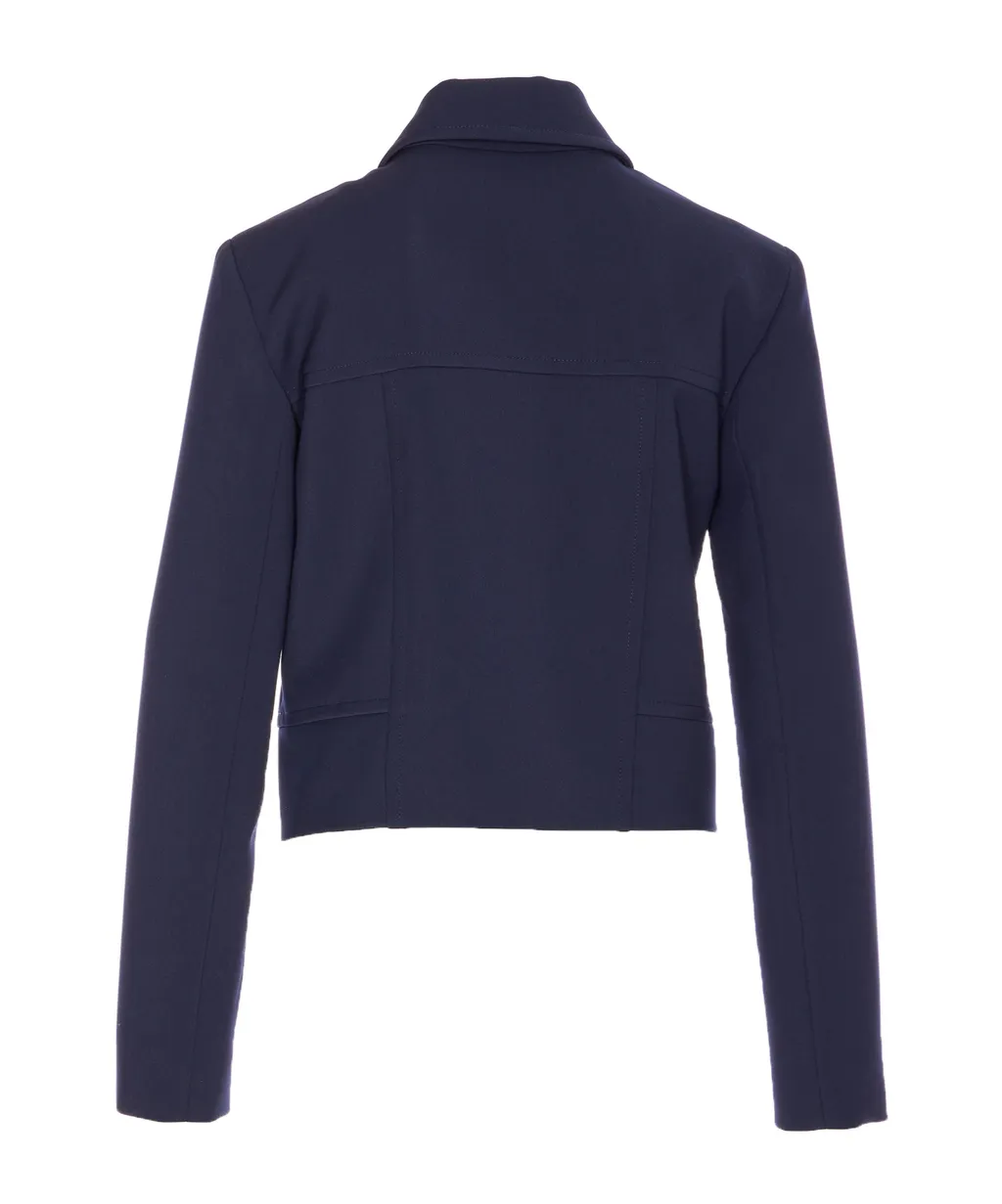 Patrizia Pepe Cropped Zip-Up Coat