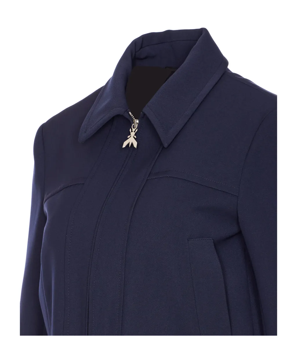 Patrizia Pepe Cropped Zip-Up Coat