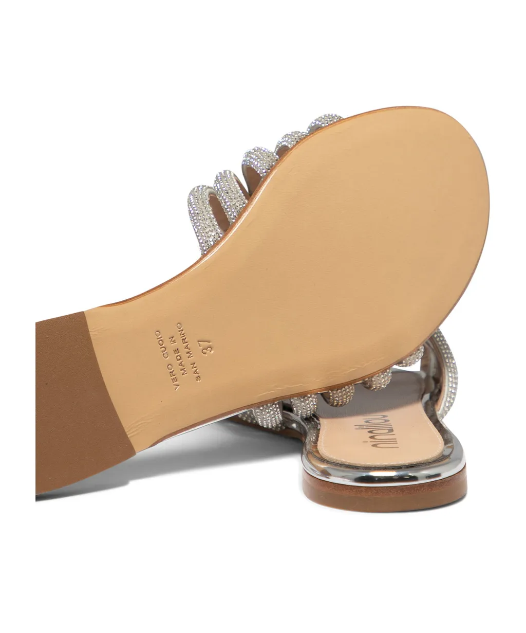 Elisa Crystal-Embellish Sandals