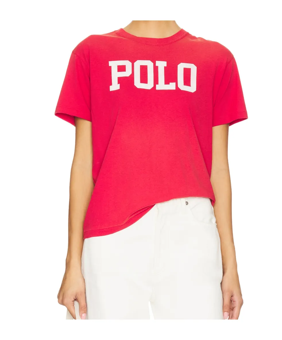 Polo Ralph Lauren Logo Printed Jersey Crewneck T-Shirt