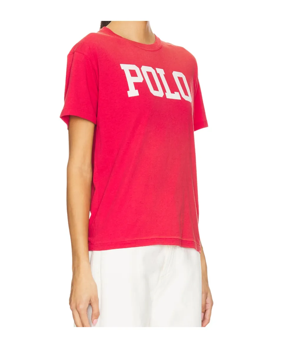Polo Ralph Lauren Logo Printed Jersey Crewneck T-Shirt