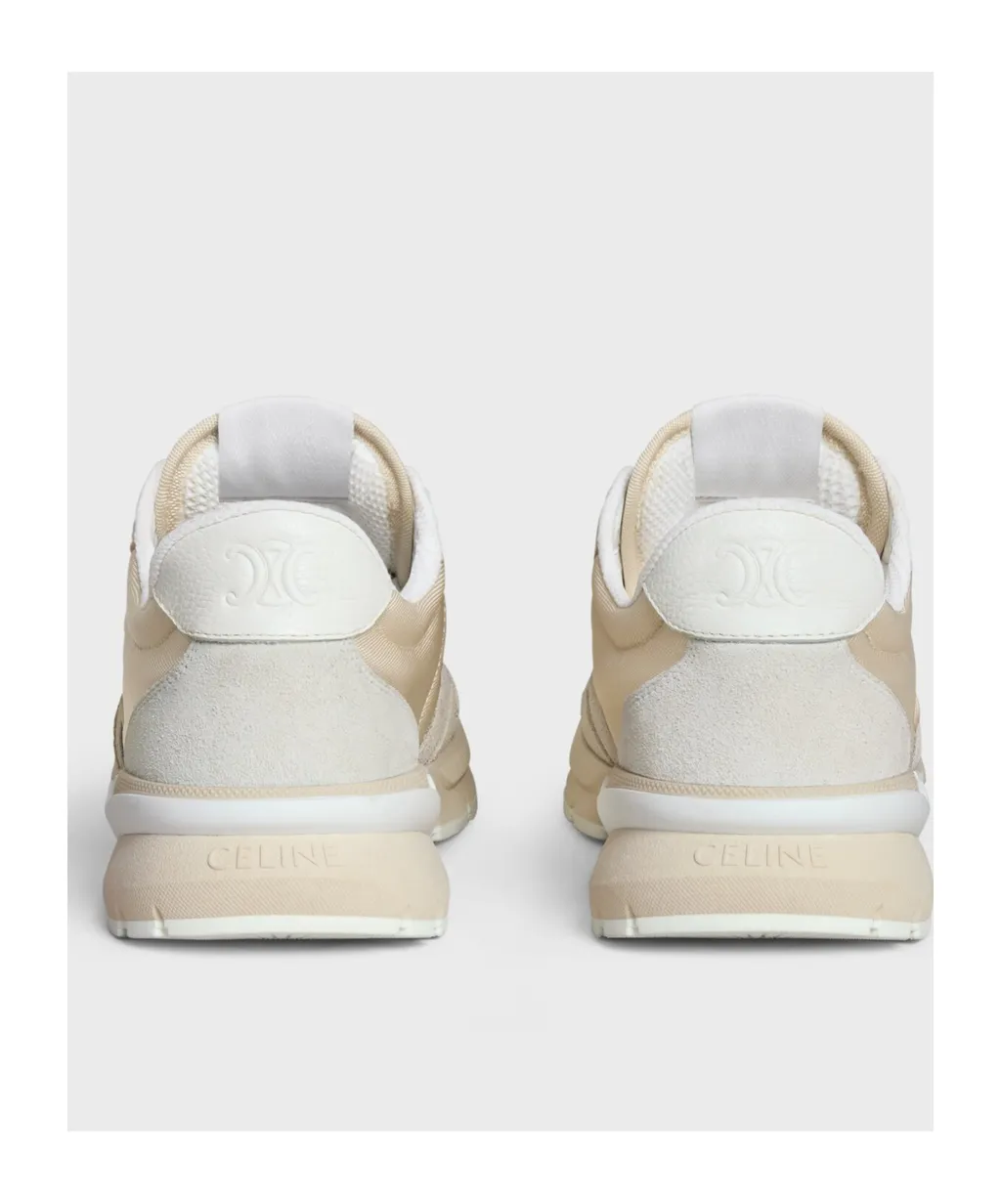 Celine Runner Cr-04 Sneaker In Nylon, Mesh, Calfskin And Suede Calfskin