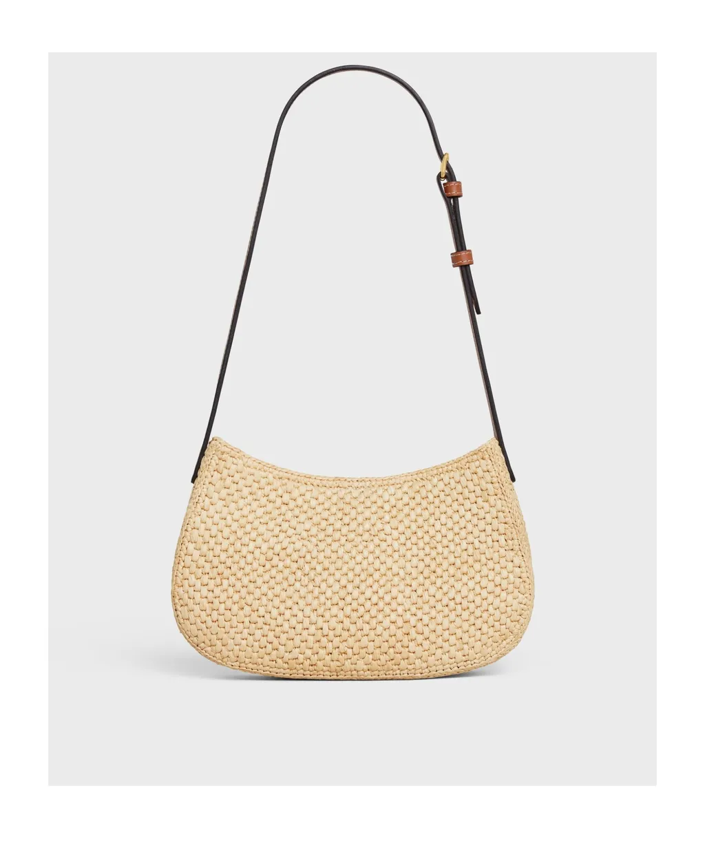 Medium Tilly Bag In Raffia And Calfskin