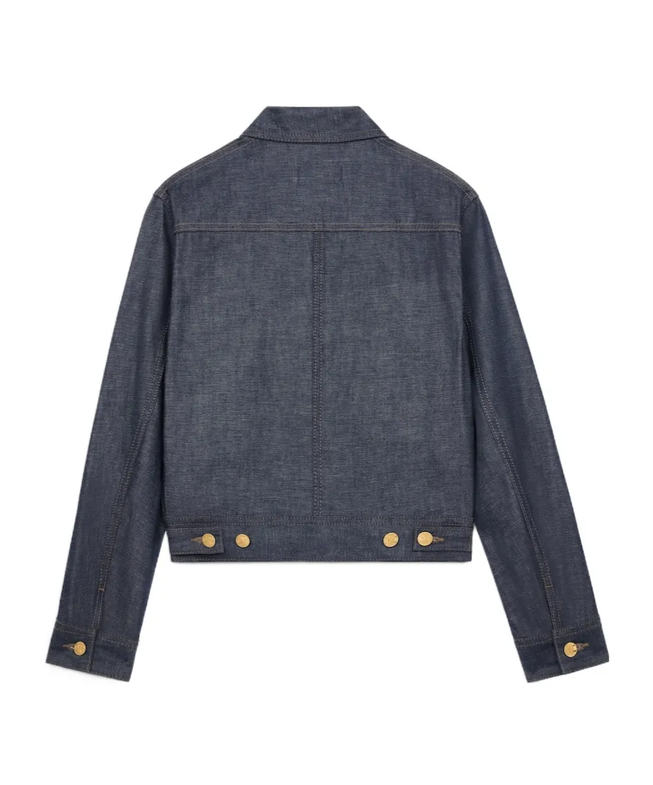 Trucker Jacket In Raw Wash Denim