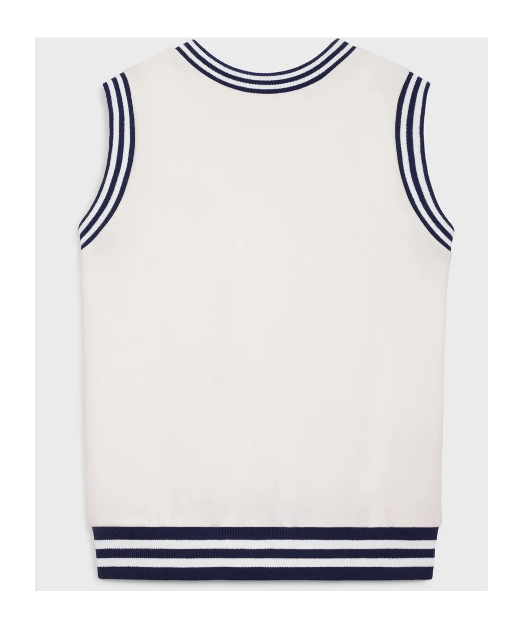 Sleeveless Sweatshirt In Cotton Fleece