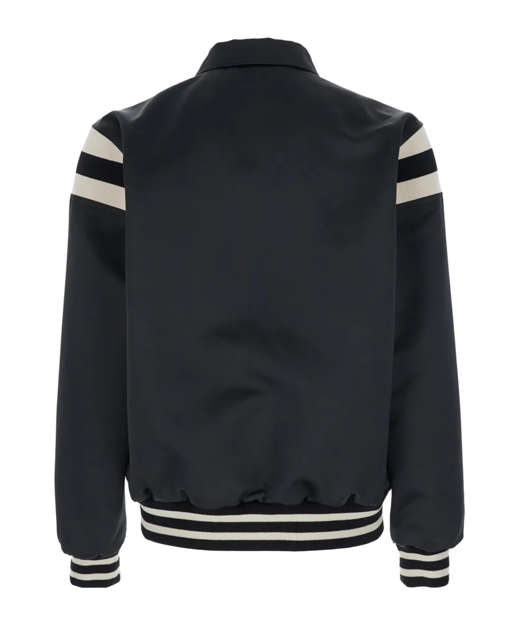 Triomphe Teddy Jacket In Satin